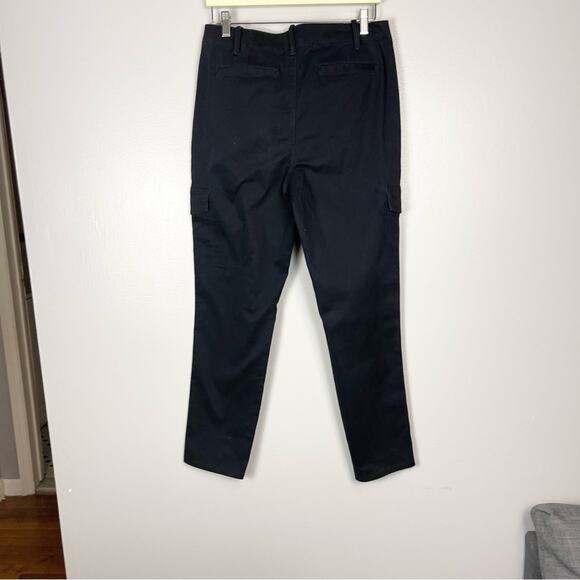 Lands’ End Cargo Flat Front Pants Woman’s size 10 Black - Picture 5 of 6
